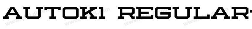 AutoK1 Regular字体转换